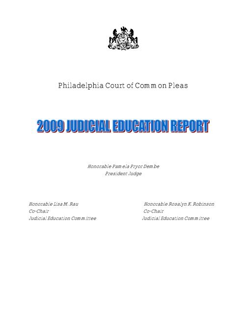 Philadelphia Court of Common Pleas - The Philadelphia Courts