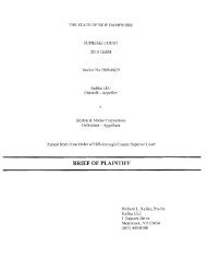 BRIEF OF PLAINTIFF - New Hampshire Judicial Branch