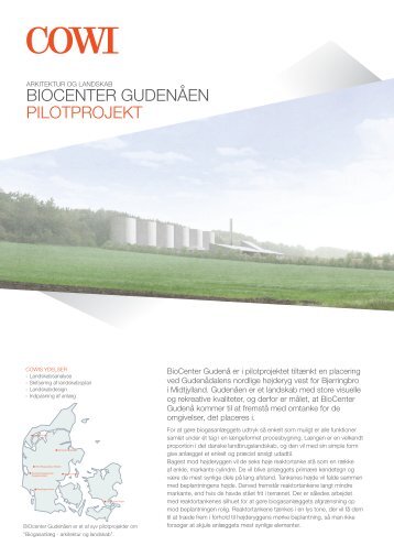 bioCenter gudenåen PilotProjekt - Cowi