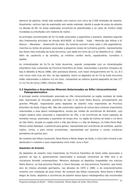 UnB Nº. 071/PR/05 - CPRM