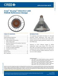 Cree XLamp CXA1512 LED PAR38 Reference Design - Cree, Inc.