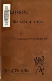 Solomon, his life and times - Cristo Raul