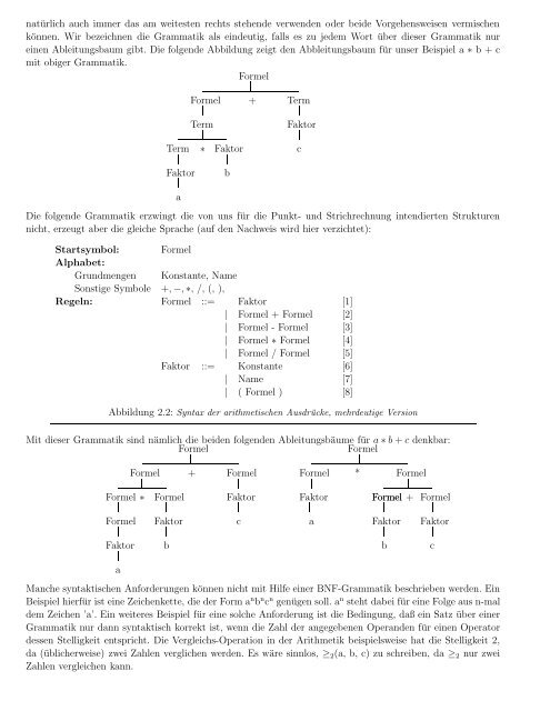 Grundlagen der Informatik I “Programmierung”