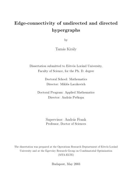 Edge-connectivity of undirected and directed hypergraphs