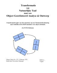 Transformatie Natuurlijke Taal Object Georiënteerd Analyse ...