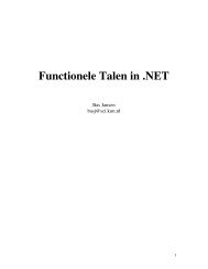 Functionele Talen in .NET