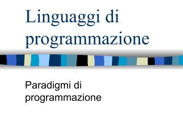 Linguaggi di programmazione Paradigmi Storia.pdf