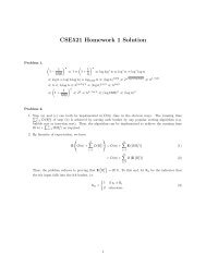 CSE521 Homework 1 Solution