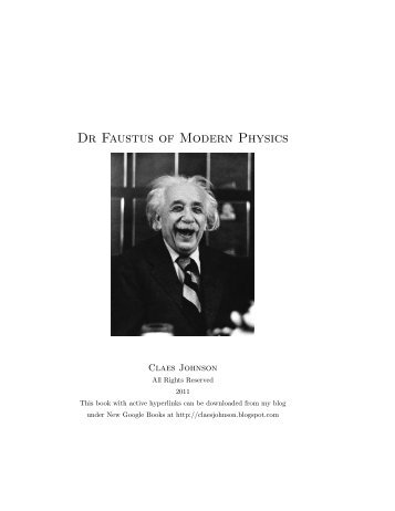 Dr Faustus of Modern Physics - Department of Speech, Music and ...