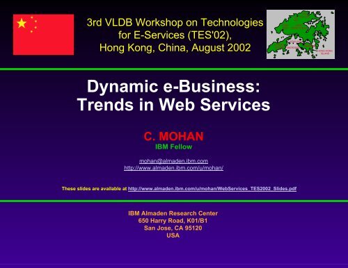 Dynamic e-Business. Trends in Web Services