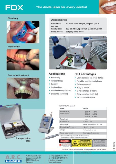 Booklet - FOX Dental - ARC Laser