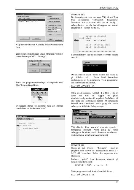 Maskinnära programmering i C och assembler