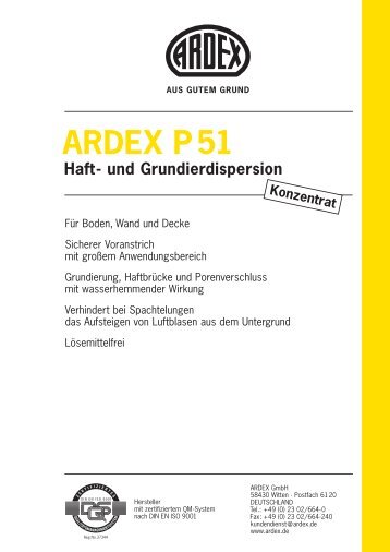 ARDEX P 51 Haft- und Grundierdispersion