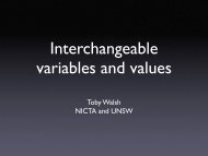 Interchangeable variables and values