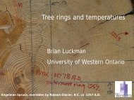 Tree Rings and Temperatures