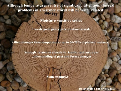 Tree Rings and Temperatures