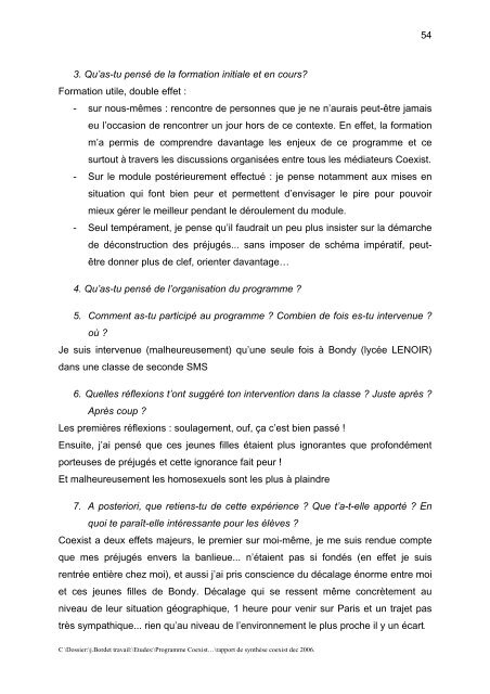 Programme Coexist : lutte contre le racisme et l'antisémitisme par l ...