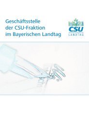 Geschäftsstelle der CSU-Fraktion im Bayerischen Landtag