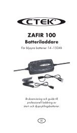 20013799A ZAFIR 100 Manual NOR 004.indd - Ctek
