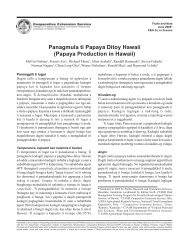 Panagmula ti Papaya Ditoy Hawaii - College of Tropical Agriculture ...