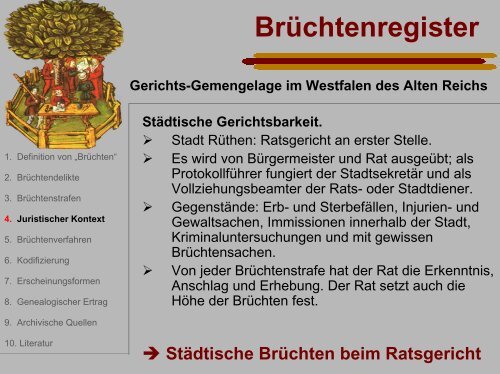 Brüchtenregister - Archive in Nordrhein-Westfalen