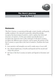 Hero's Journey Unit - Curriculum Support