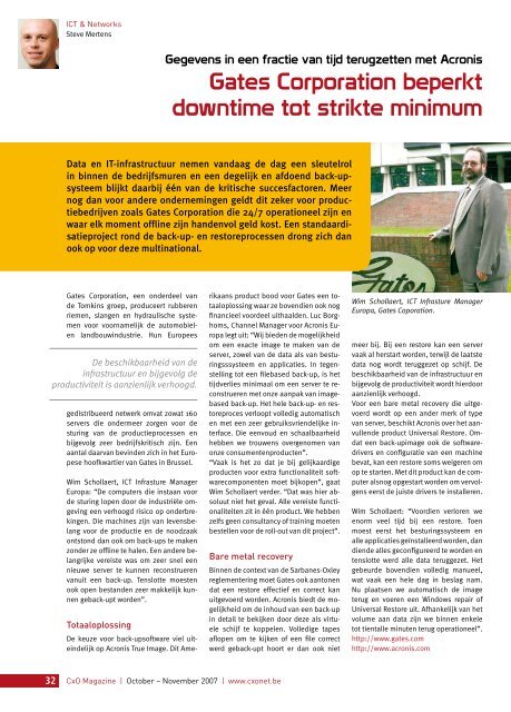 PDF of the CXO Magazine containing this article