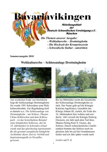 Sommerausgabe 2010 - Deutsch-Schwedische Vereinigung e.V. ...