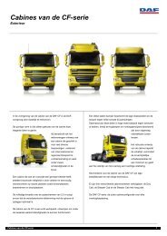 DAF CF cabine info