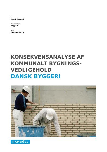 Konsekvensanalyse af kommunalt ... - Dansk Byggeri