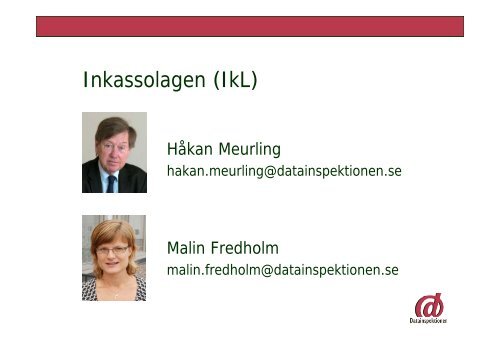 Inkassolagen (IkL) - Datainspektionen