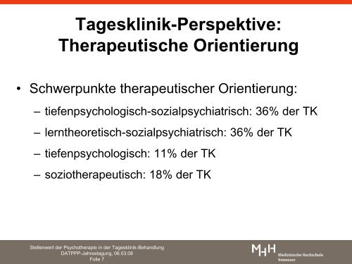 Tagesklinik-Perspektive