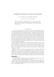 ALGEBRAIC SOLUTIONS OF PLANE VECTOR FIELDS ... - dCC-UFRJ