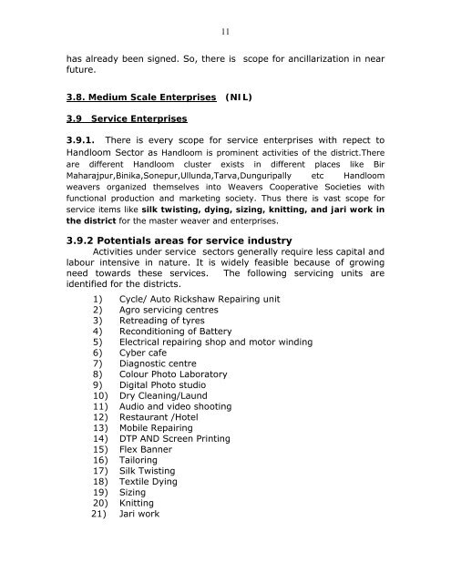 Brief Industrial Profile of Subarnapur District - Dc Msme