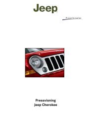 Jeep Presskit Fakta och Prislista