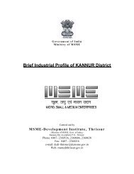 Brief Industrial Profile of KANNUR District - Dc Msme
