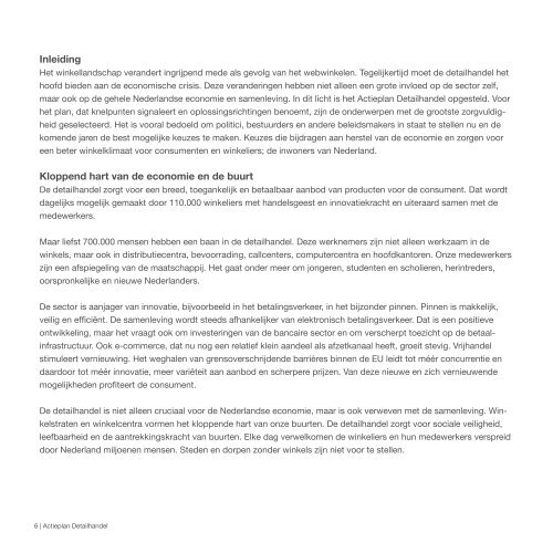 Actieplan - Detailhandel Nederland