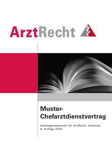 Muster- Chefarztdienstvertrag - Arztrecht