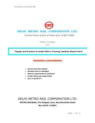 Tender Document - Delhi Metro Rail Corporation