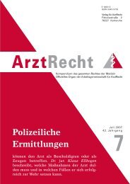 Dr. jur. Klaus Ellbogen - Arztrecht