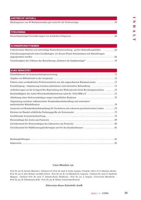 3 Arztrecht
