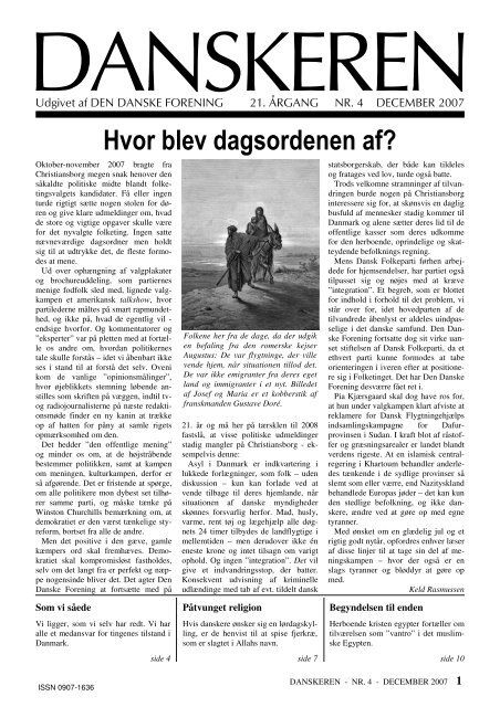 DANSKEREN nr. 4 - 2007.pub - Den Danske Forening