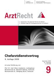 Prof. Dr. med. Klaus Junghanns, Ludwigsburg ... - Arztrecht