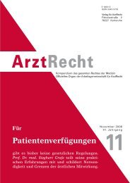 Prof. Dr. med. Sieghart Grafe - Arztrecht