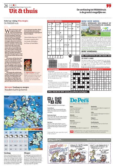 Vrijdag 27 januari 2012 - De Pers