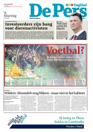 Voetbal? - De Pers
