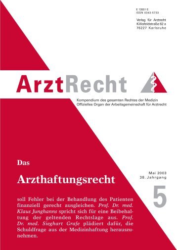 Prof. Dr. med. Sieghart Grafe - Arztrecht