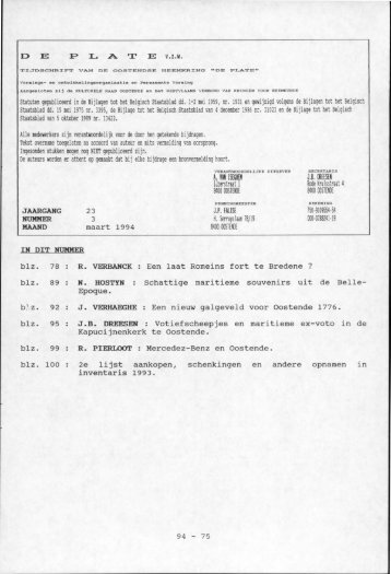 I=> E P IE, Jak 'P E v.z.w. - De Plate