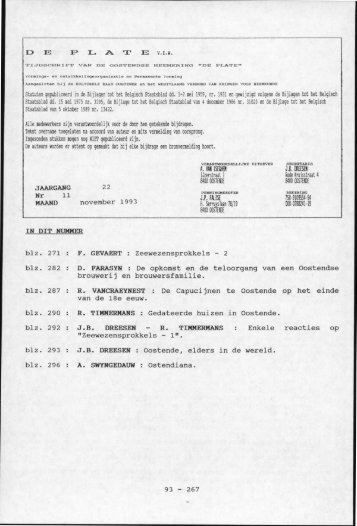 D Statuten gepubliceerd in de Bijlagen tot het Belgisch ... - De Plate