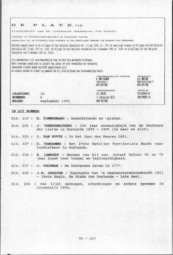 E vzw Statuten gepubliceerd in de Bijlagen tot het ... - De Plate
